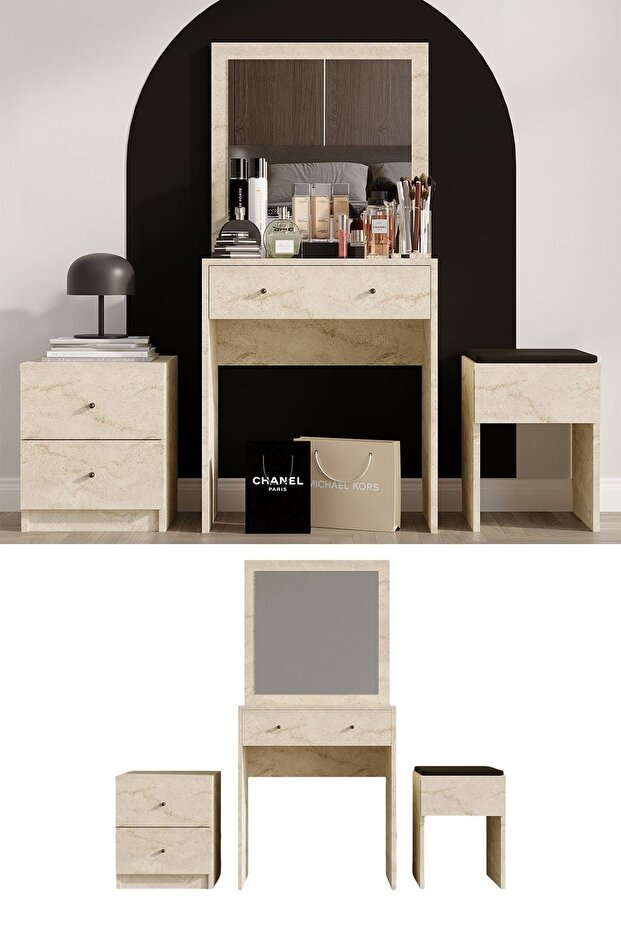 Nice Makyaj Masası Travertine - 1