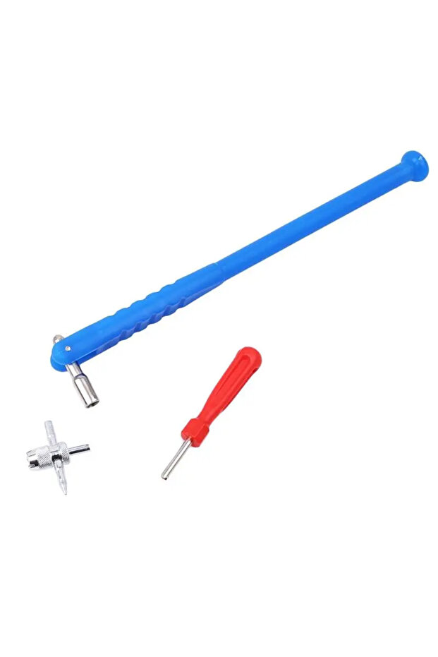 blue Tire Valve Stem Puller Tube Metal Tire Repair Tools Valve Stem Core Car Motorcycle Remover