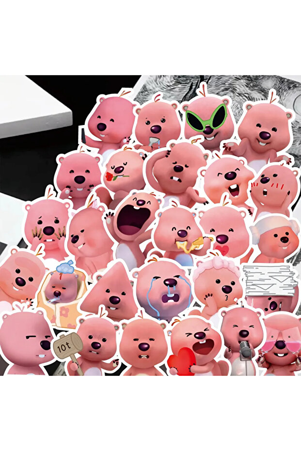Bandai 100PCS 100PCS Cute Loopy Stickers Anime Diary Decal DIY Cartoon Skateboard Laptop Motorcycle