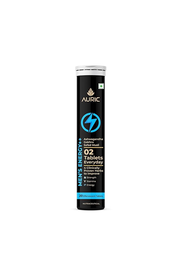 Men's Energy ++ Effervescent Tablets - Drop Fizz & Drink Tablets 20