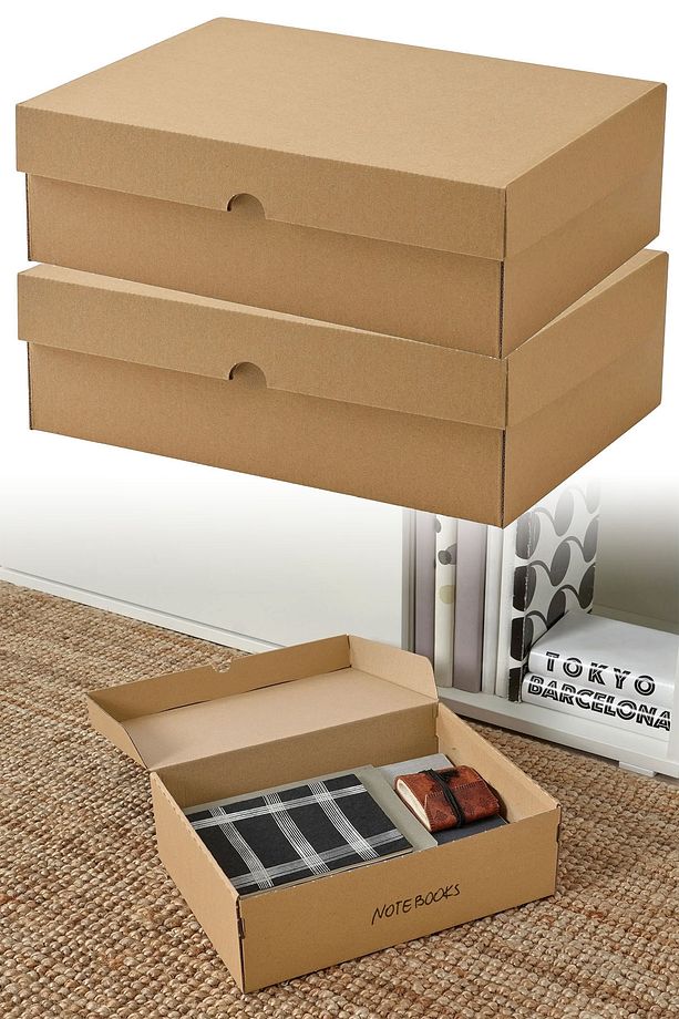 Saklama Kutusu Depolama Muhafaza Arşiv 2 Adet Kutusu Seti 32x23x10cm Vd045 - 1
