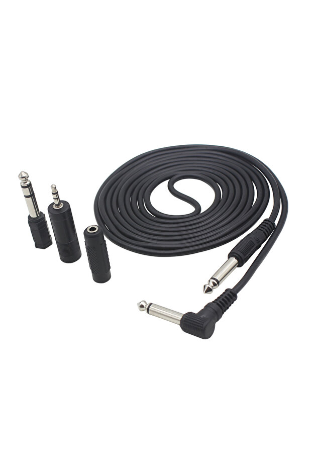 Guitar Cable 3m Connecting Cable for Electric Guitar Bass Keyboard Instrument Noise Reduction Aud...