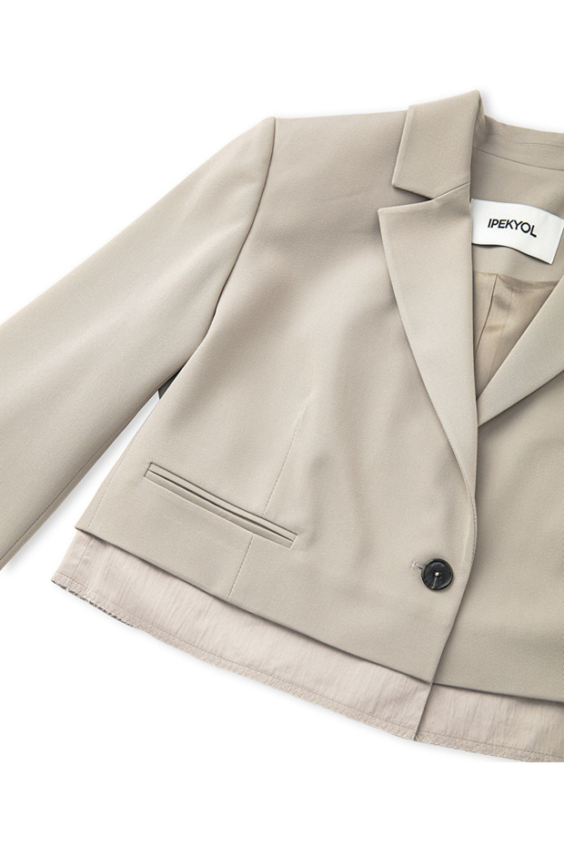 Kumaş mix blazer - 4