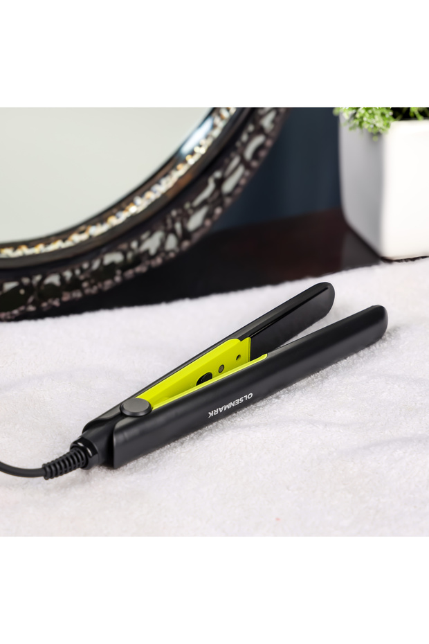 Hair Straightener- OMH4107/ Smooth and Easy-To-Use Design, Aluminum Plate