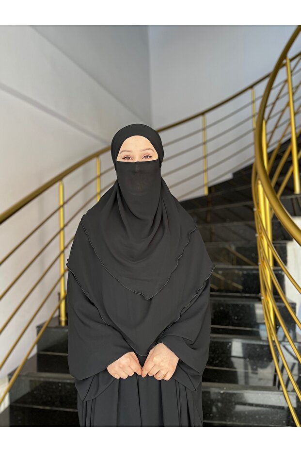 الحجاب الشيفون سوفليه مع الحجاب الجاهز