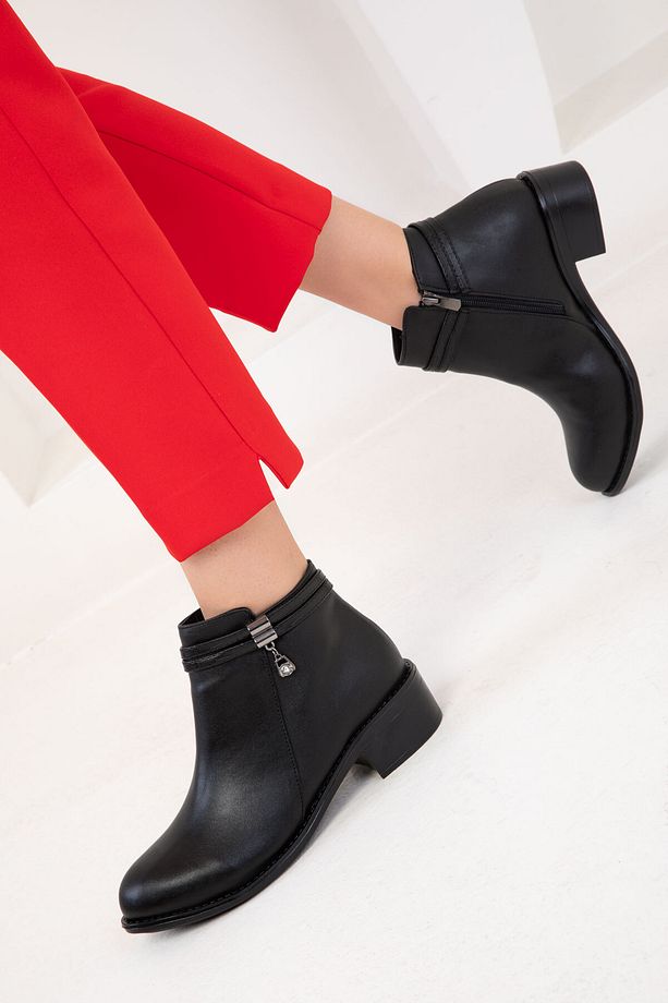 Siyah Kadın Bot & Bootie 20187 - 2