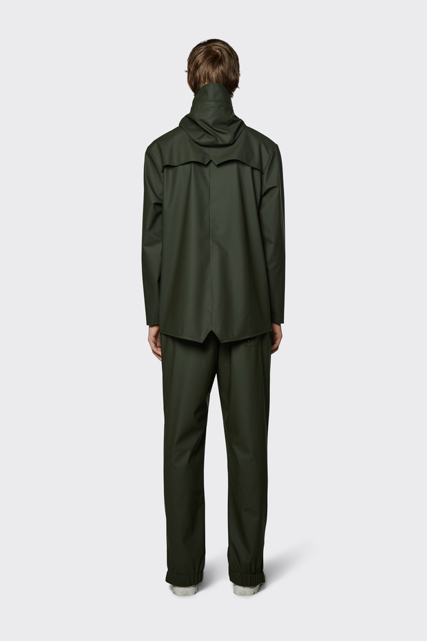 Waterproof jacket is cut from Rains’ signature PU fabric and features ultrasonically welded seams. - 3