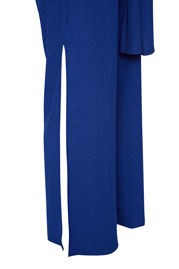 Saks Dokuma Yırtmaçlı Maxi Plaj Tulum TBESS23TU00010 - 7