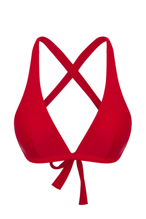 Kırmızı Üçgen Kaplı Bikini Üstü TBESS25BU00003 - 6
