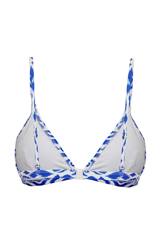 Etnik Desenli Üçgen Kaplı Bikini Üstü TBESS20BU0268 - 6
