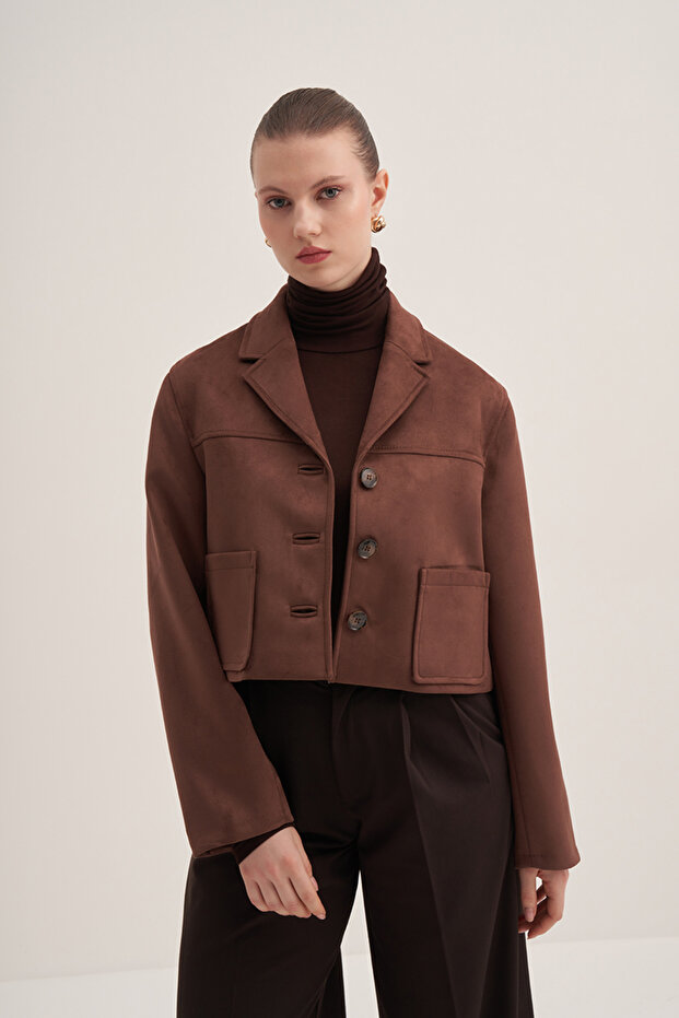 Süet Kutu Ceket - 1