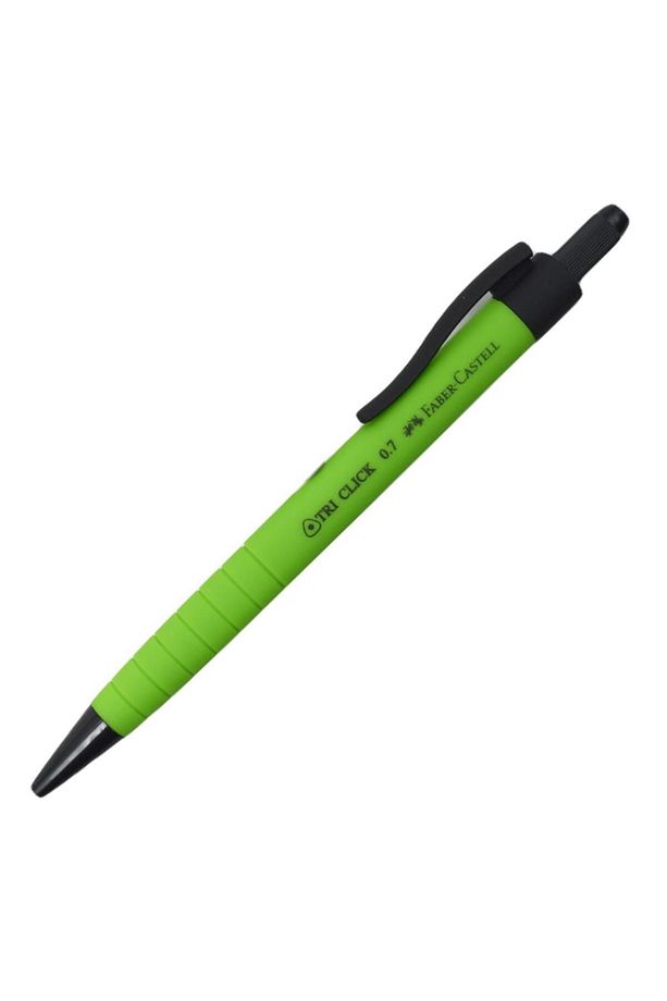 Faber-Castell Tri Click Kauçuk Kaplama Versatil Uçlu Kalem 0.7 Yeşil 17189 - 1