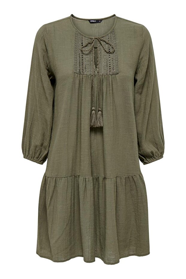 Onlvinnie Life 3/4 Lace Tunic - Khaki Color Noos Model
