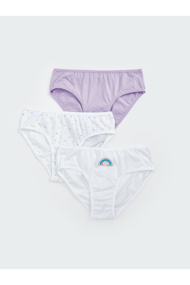 Printed Girl's Panties 3-Piece