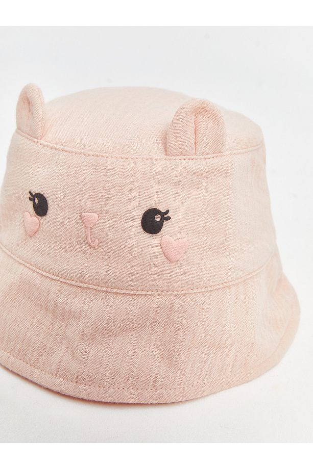 Hayvan Figürlü Kız Bebek Bucket Şapka - 3