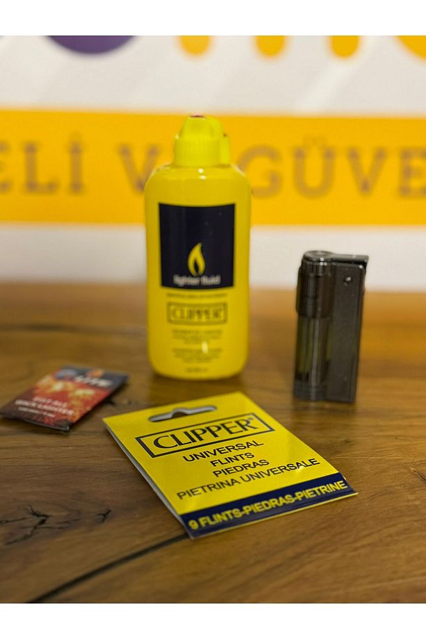 Muhtar Çakmağı  ve YArdımcı ÇAkmak Seti ( Fitil,Benzin 80 ml Teneke ve Çakmaktaşı) - 4