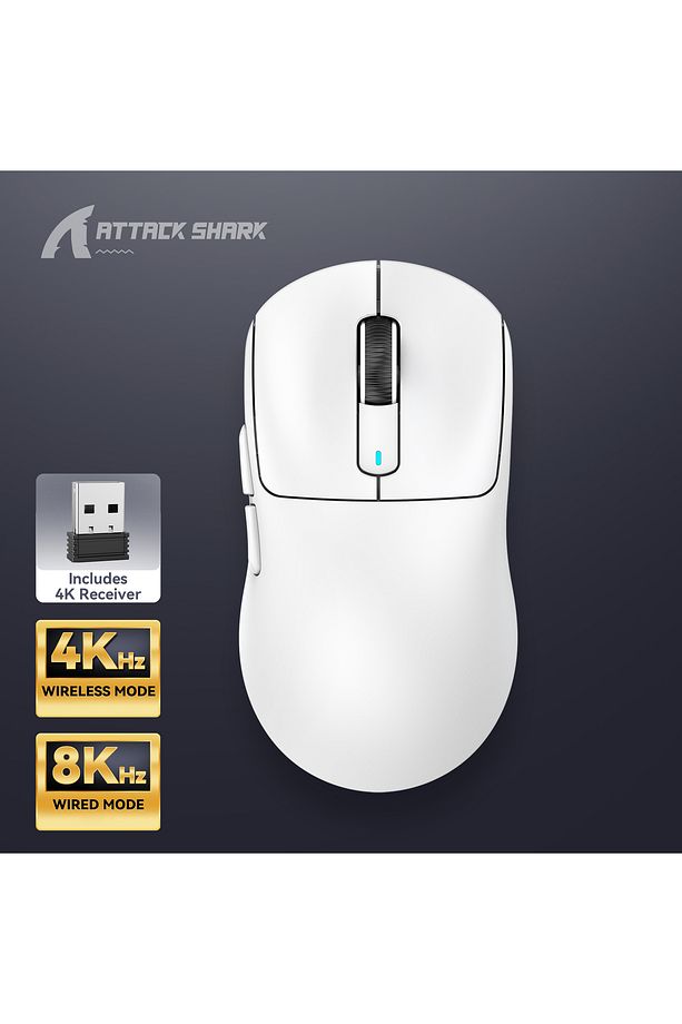 ATTACK SHARK X3PRO 3 Modlu 8K Gaming Mouse - 2