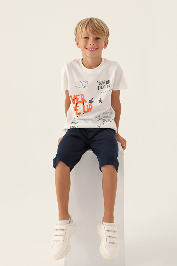 بدلة كابري بيضاء للأولاد - 1