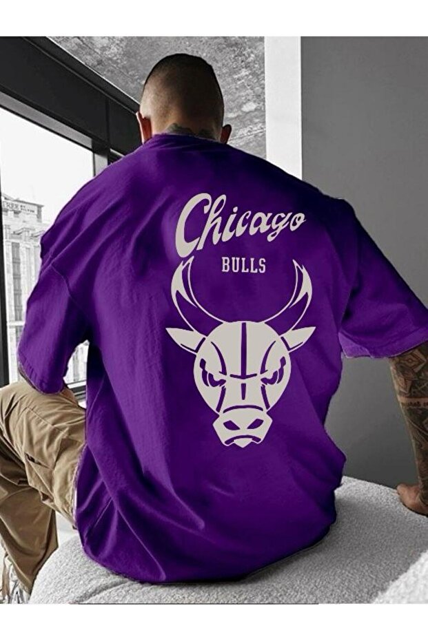تي شيرت مطبوع عليه CHICAGO BULS