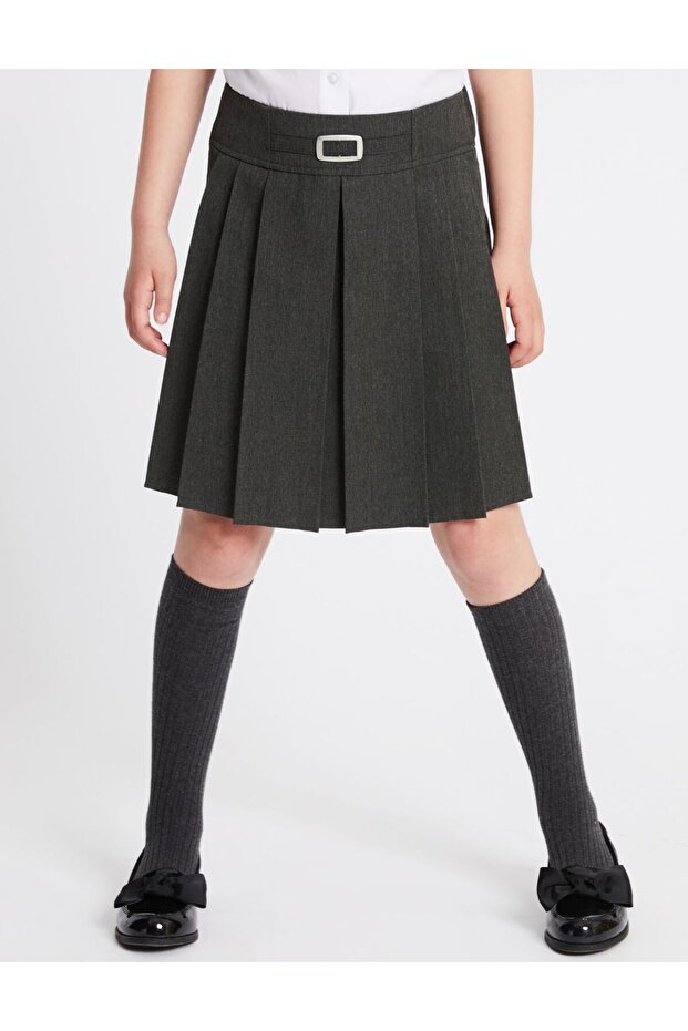 Sabit Pileli Etek - 4