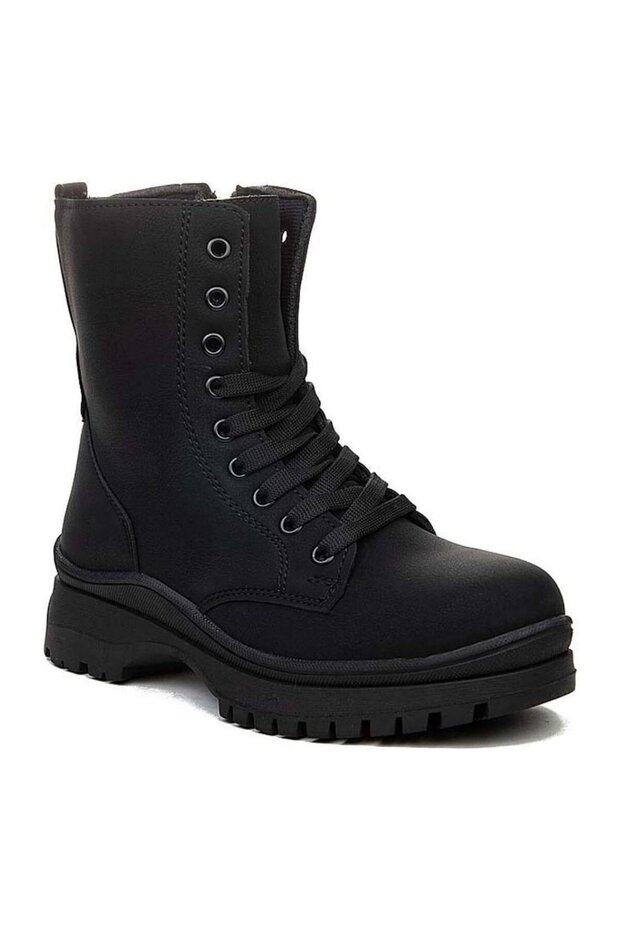 66521 Siyah Kadın Bot - 1