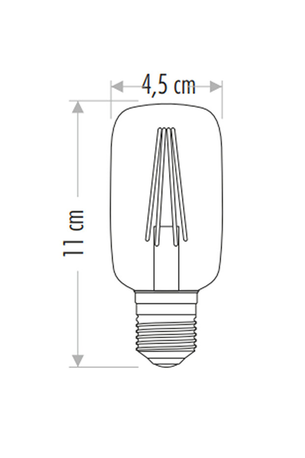 4w E27 2700k Sarı Işık Rustik Led Ampul Ct-4298 - 2