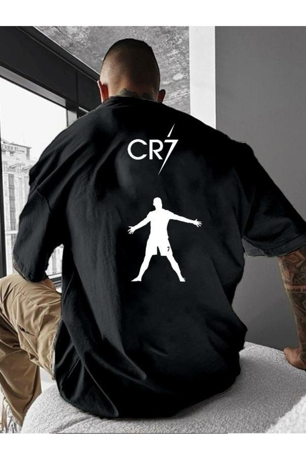 Soccer Character Printed Oversize T-Shirt