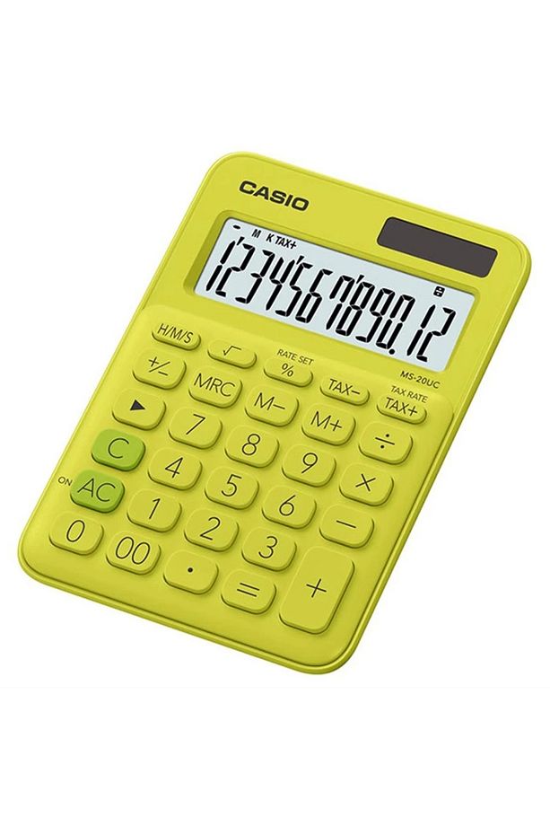 Ms-20uc-yg 12 Hane Renkli Masa Tipi Hesap Makinesi - 1