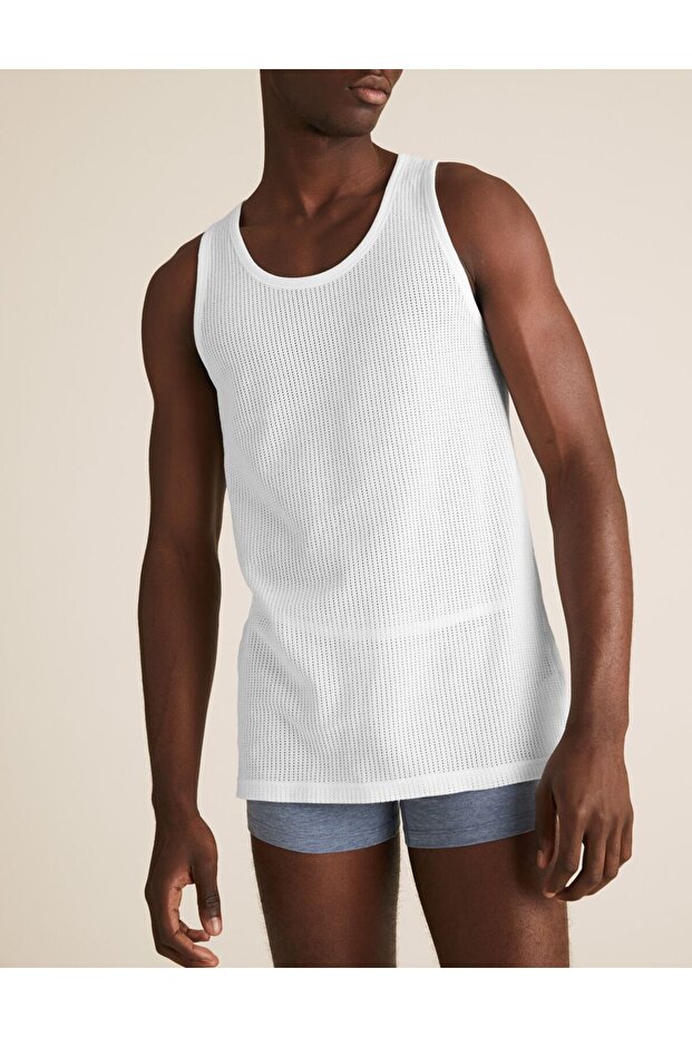 Saf Pamuklu 3'lü Atlet Seti - 6