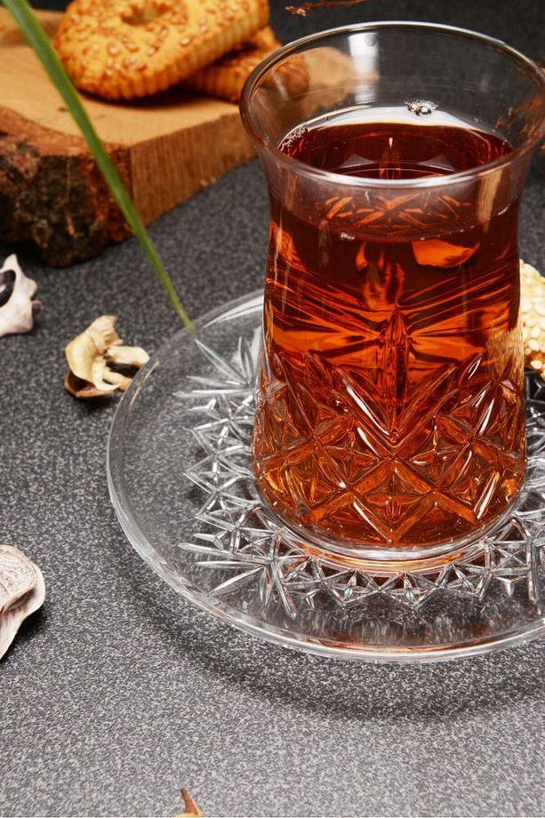 Timeless Heybeli 12 Parça Çay Bardak Ve Tabağı Seti Orjin. Kutulu - 3