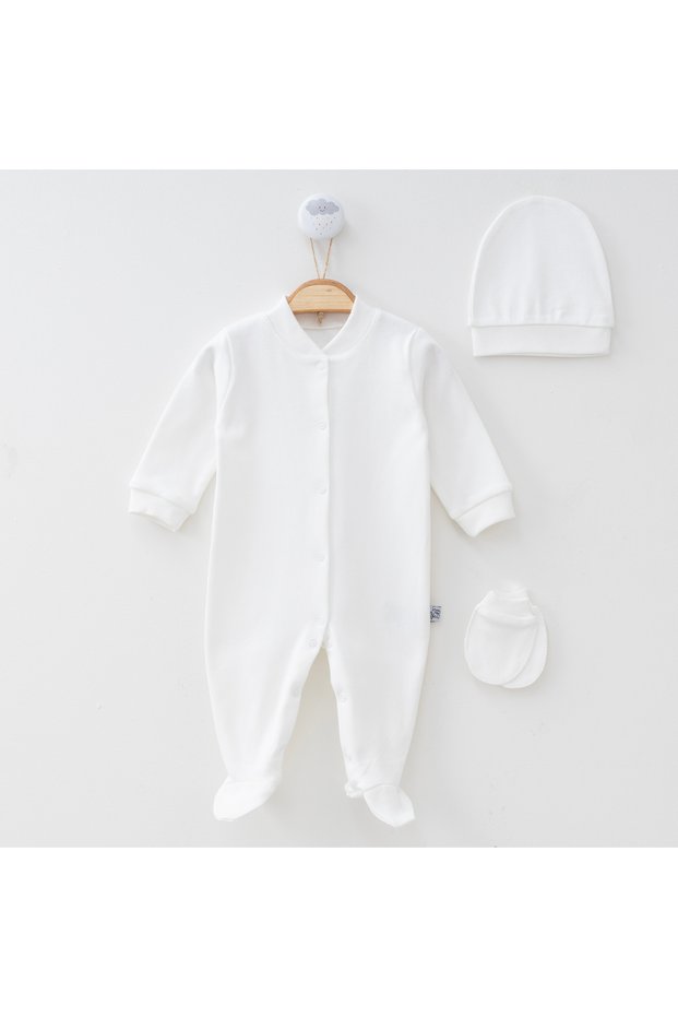 Newborn Baby Girl-Boy Jumpsuit Hospital Release Special Day Suit Mevlüt Babyshower Wedding Engagement Gift