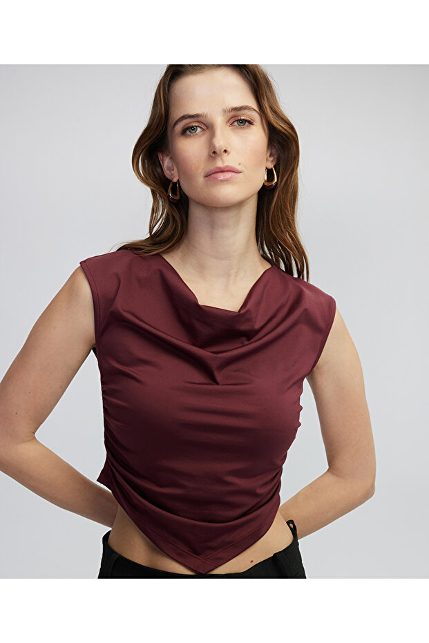 Büzgülü tişört - 1