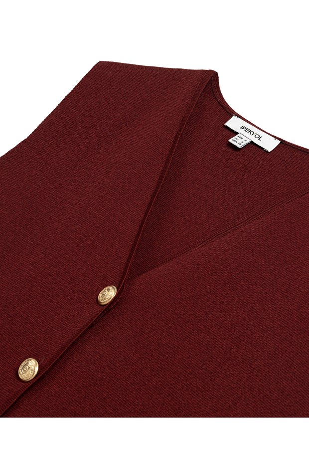 Metal düğmeli triko - 2