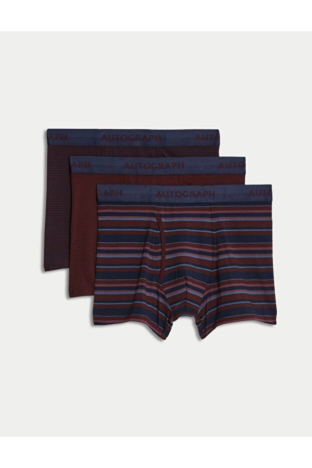 3'lü Regular Fit Trunk Seti - 1