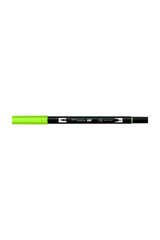 قلم رسم ثنائي الفرشاة من Ab-t Kalemi Chartreuse 133