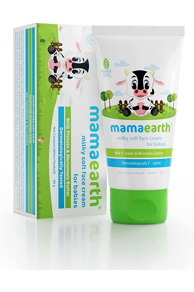 Milky Soft Face Cream For Babies, 60 ml contains Murumuru Butter & Milk Protein