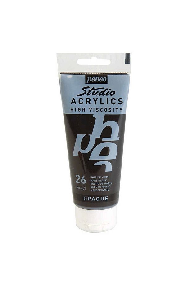 Studio Akrilik Boya 100ml Mars Black - 1