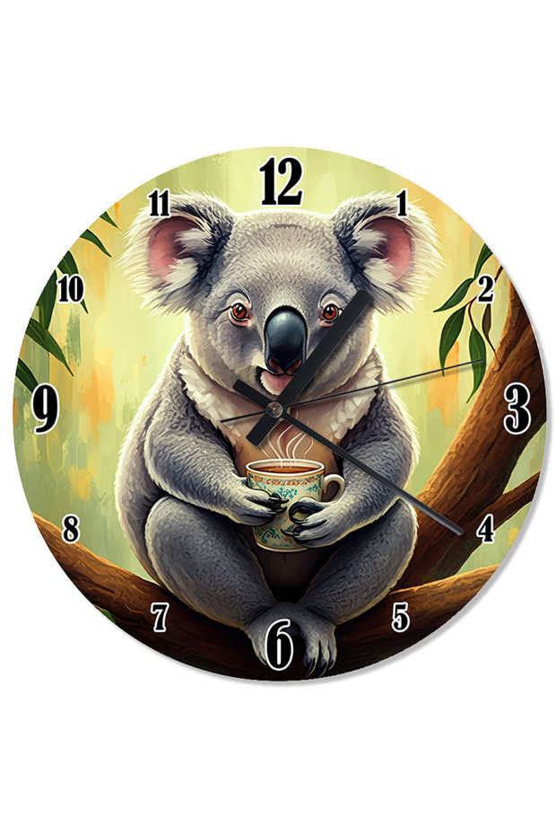 ساعة حائط على شكل كوالا الإفطار - 1