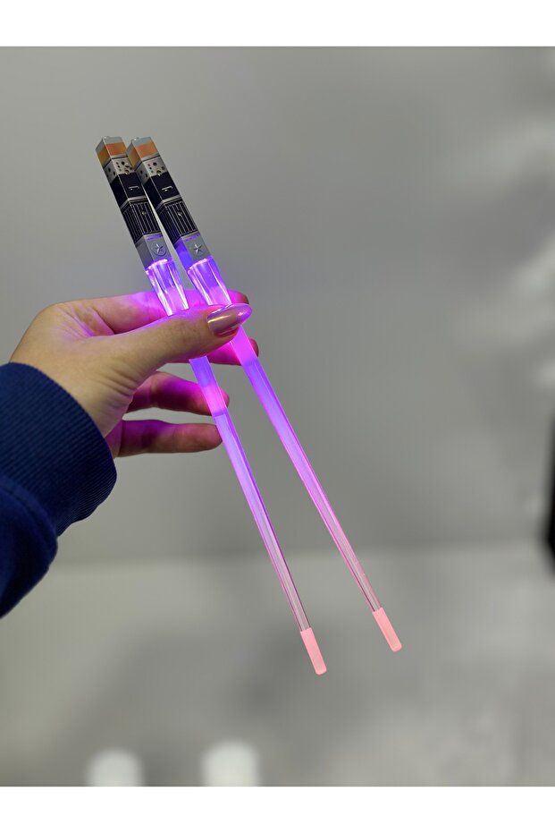 mor lila ışıklı chopstick - 2