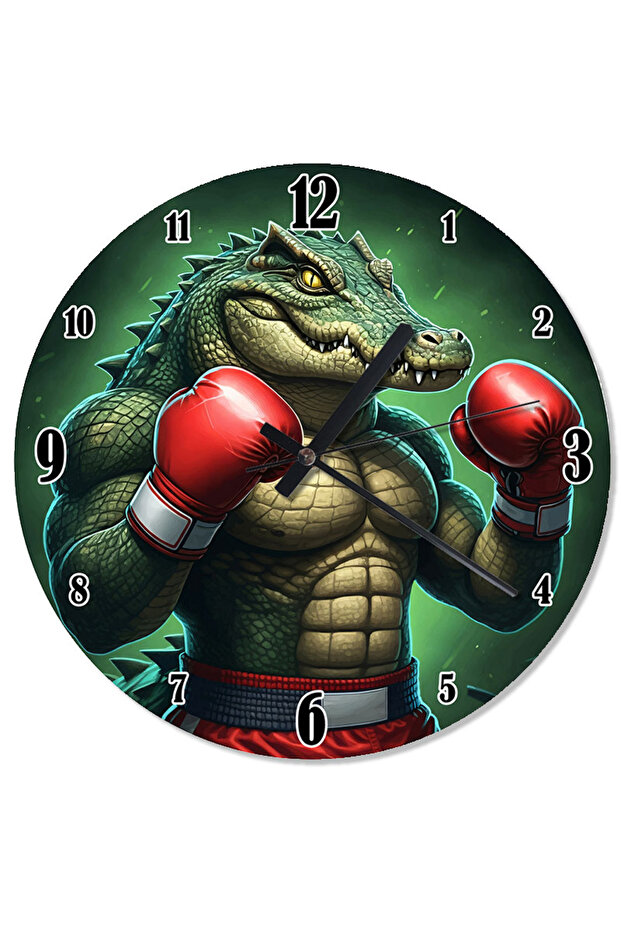 ساعة حائط بوكسر تمساح ريترو - 1