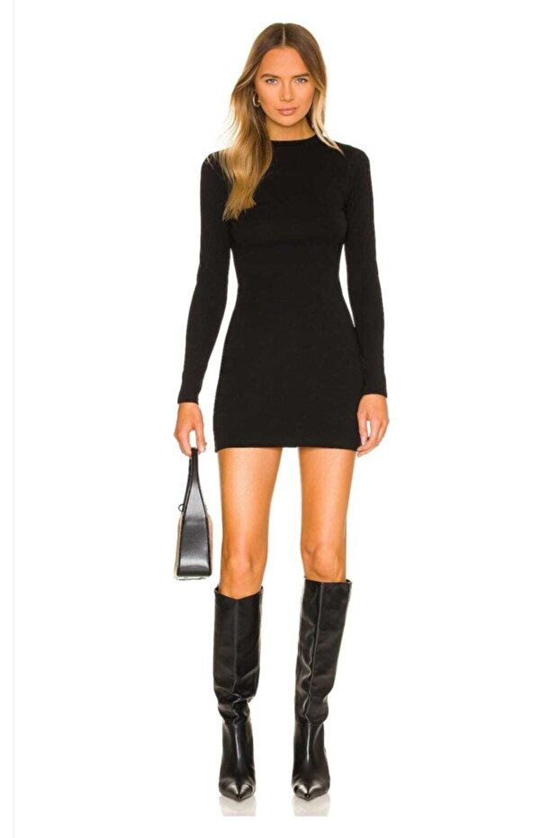 Women's Crew Neck Mini Dress