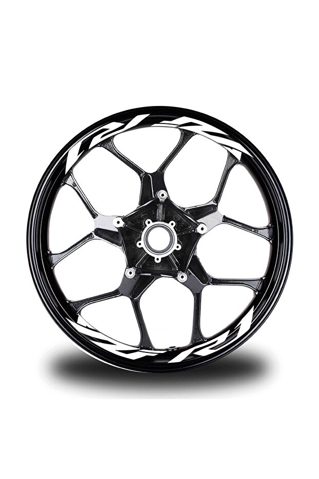 Yzf r1 written 8li inside wheel spoke sticker label
