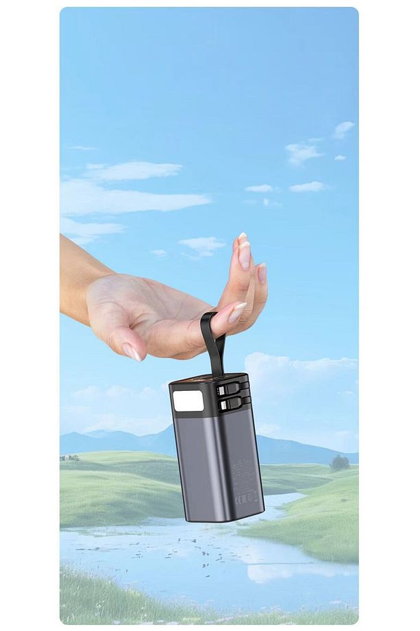 20.000mAh  Hızlı şarj  Powerbank 65W Çift Çıkışlı (USB & Type-C), LED Ekranlı, Powerbank - 6