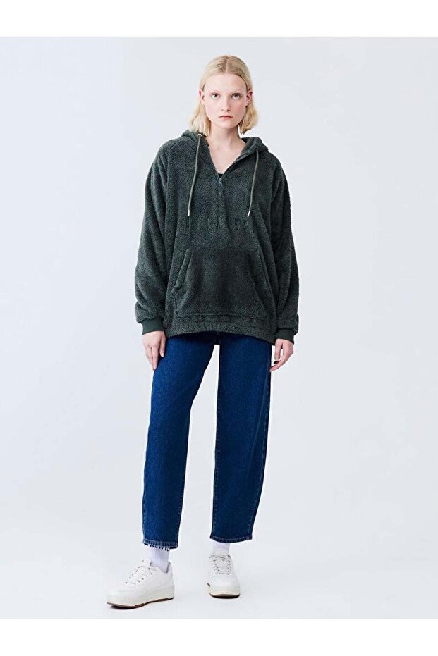 SERONO Peluş Kadın Sweatshırt - 1