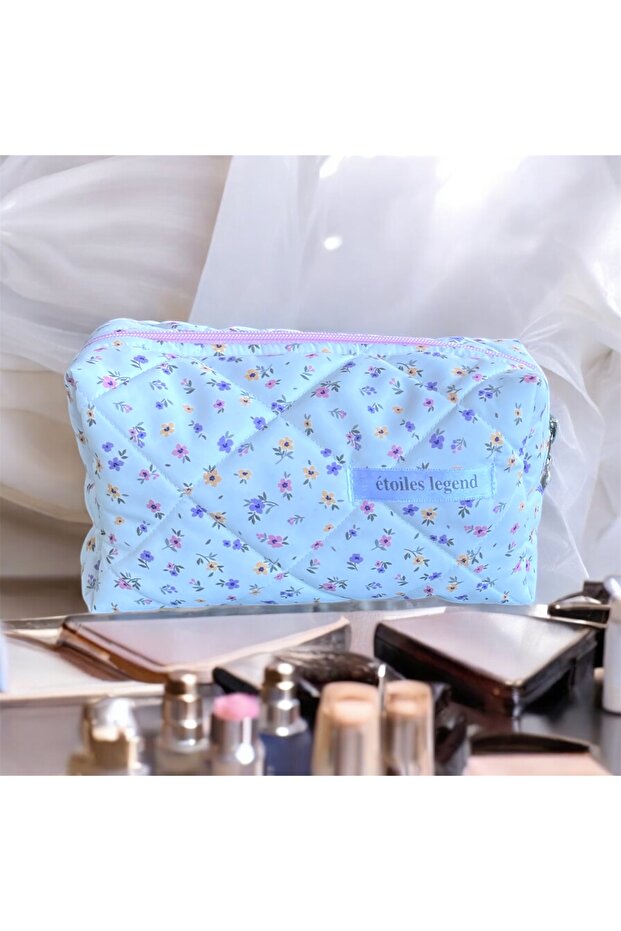 Kapitone Makyaj çantası - 4