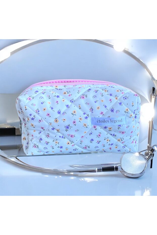 Kapitone Makyaj çantası - 5