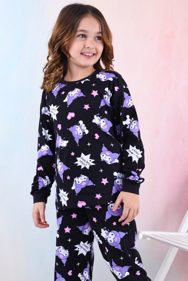 Seasonal Girl's Kuromi Pajama Set