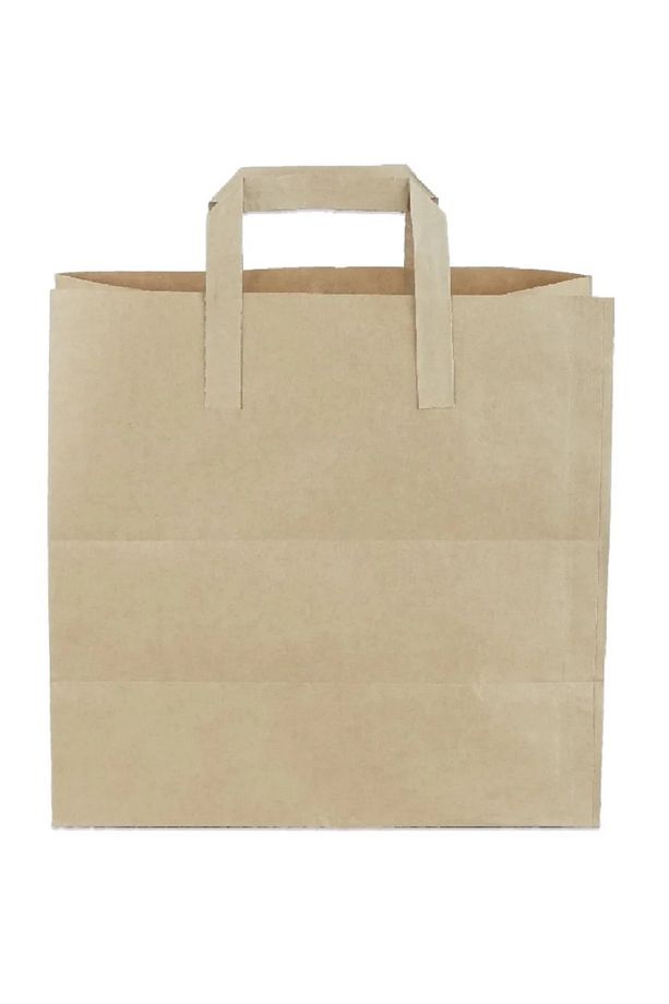 KAĞIT ÇANTA KRAFT 32X28X16 KAĞIT SAP 25 ADET - 1