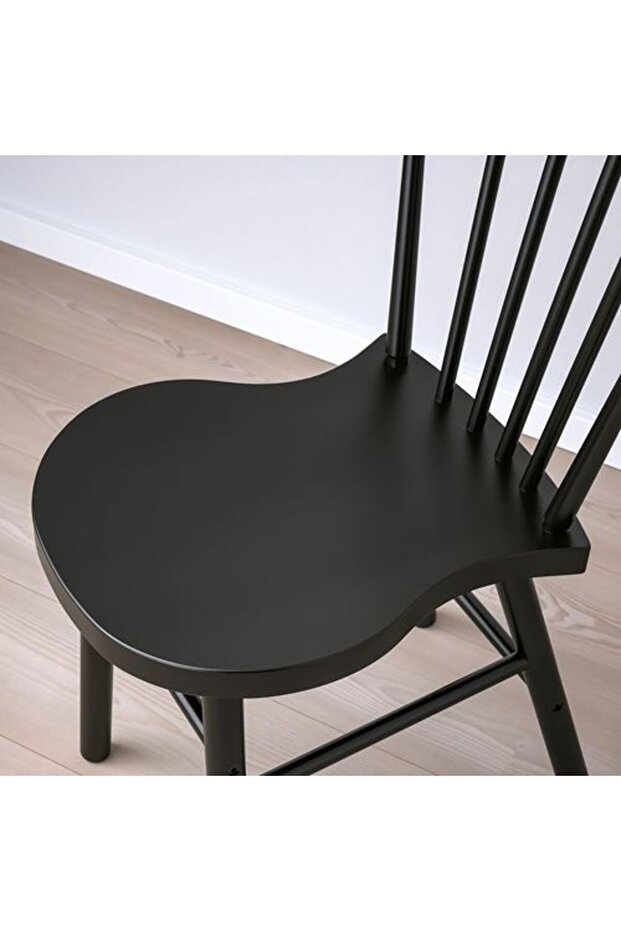 ahşap sandalye, siyah - 8