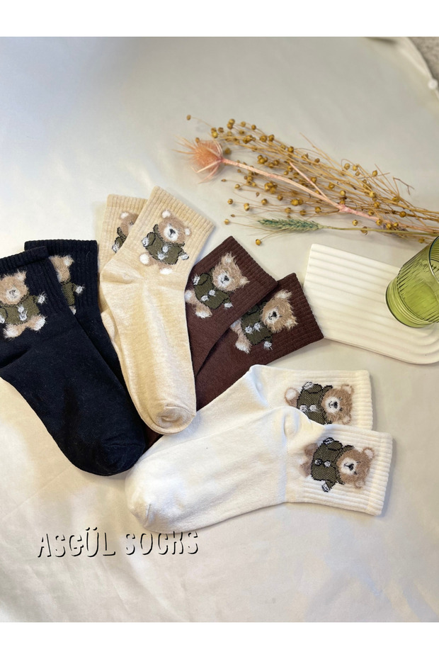 Ayıcık tedy bear çorap seti 4çift - 5